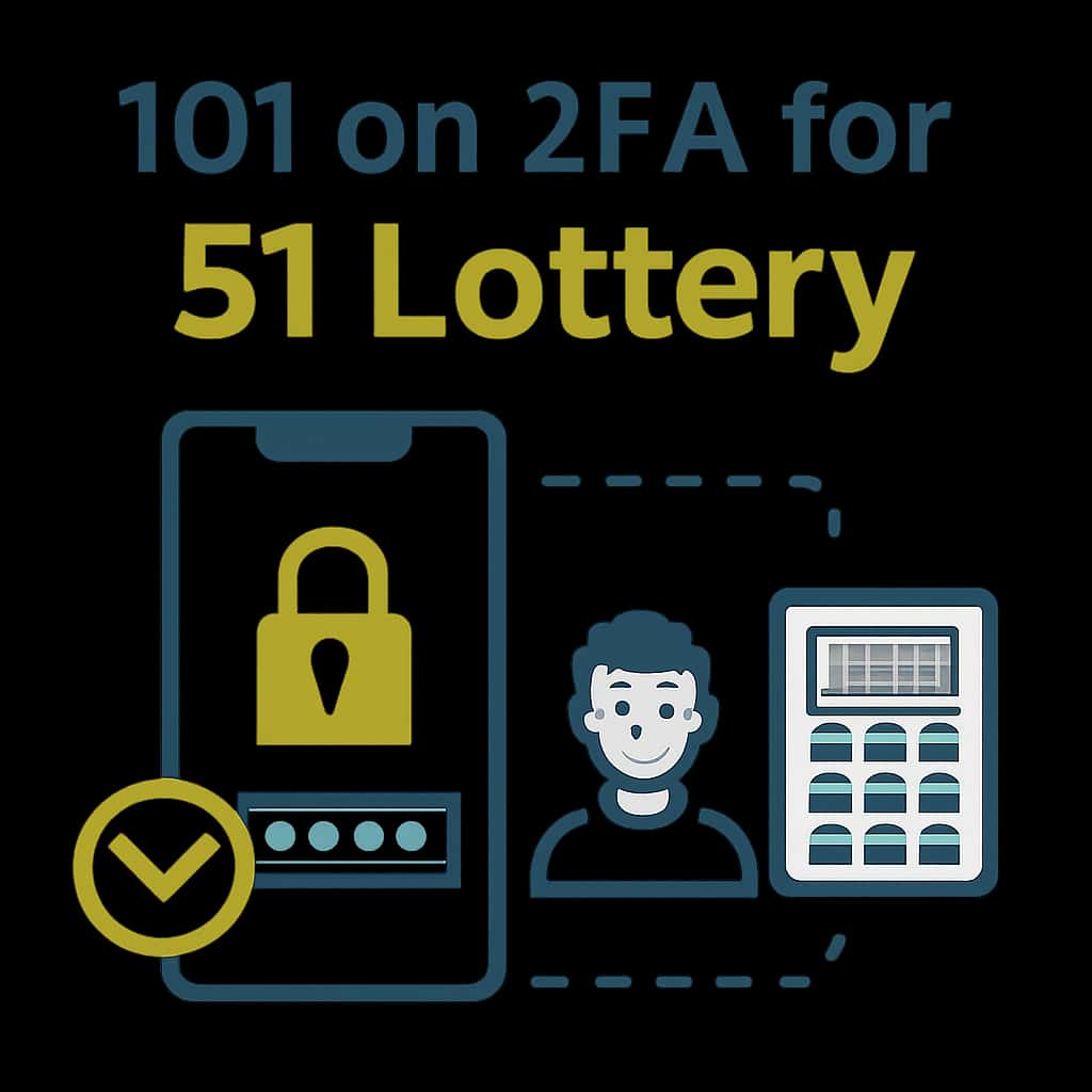 A diagram detailing the steps to set up 2FA for 51 Lottery.