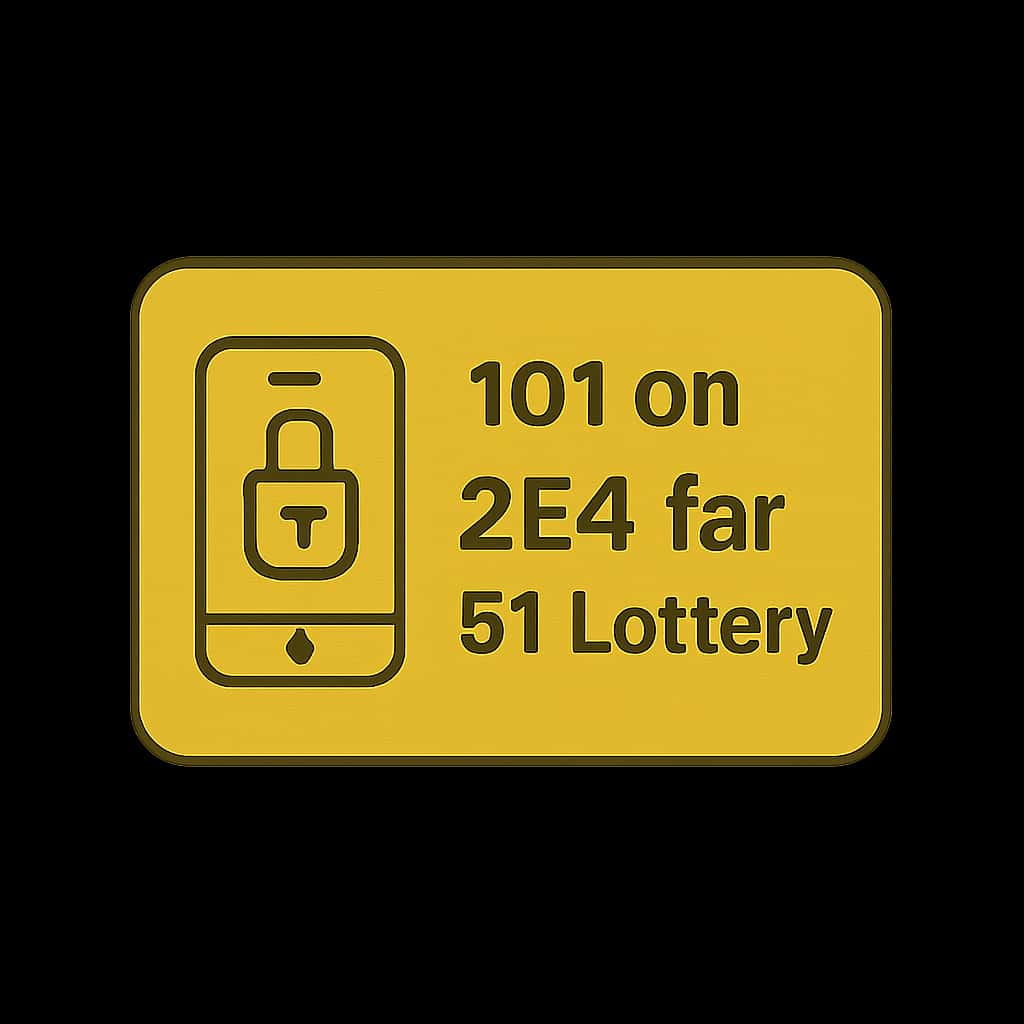 A badge representing 2FA security for 51 Lottery.