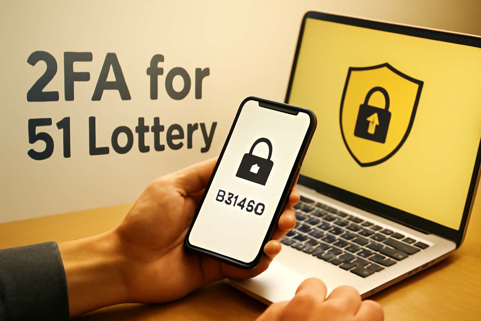 A visual representation of 2FA security for 51 Lottery.