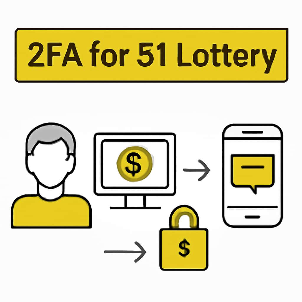 Diagram illustrating 2FA process for 51 Lottery.