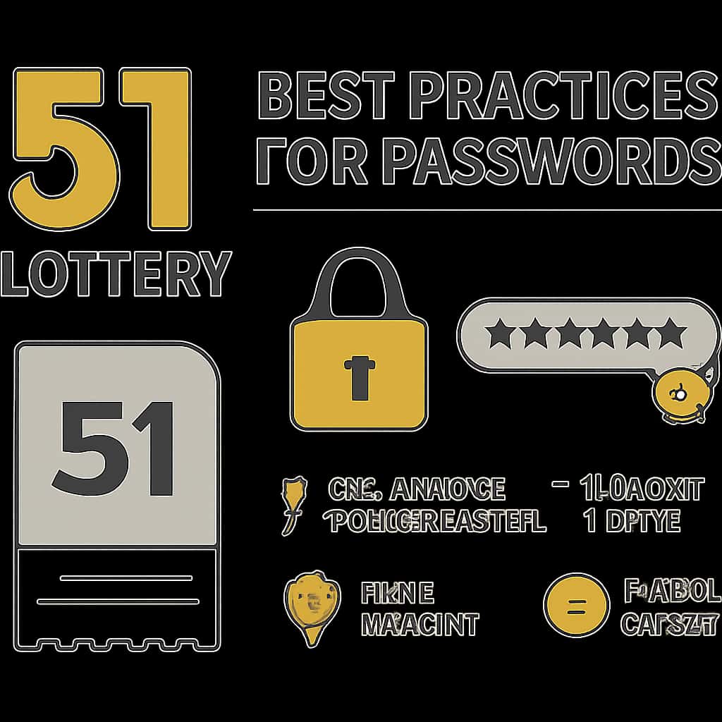 Diagram outlining effective password strategies for 51 Lottery.