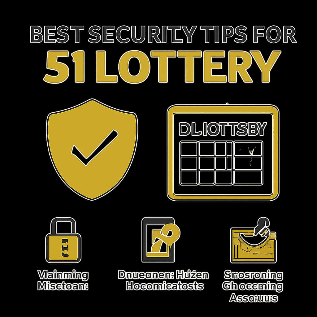 Illustration explaining security practices for 51 Lottery.