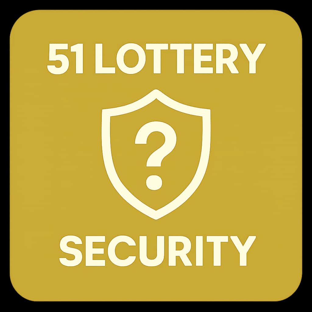 A professional icon illustrating security for 51 Lottery.