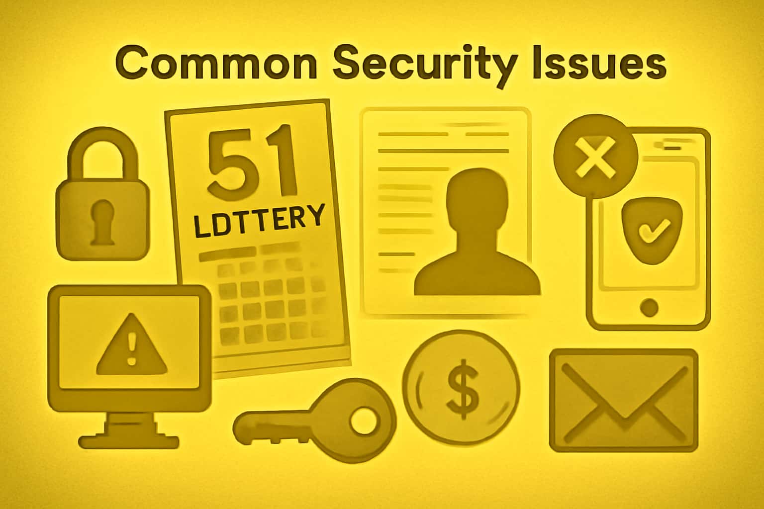 An informative visual representation of common 51 Lottery security issues.