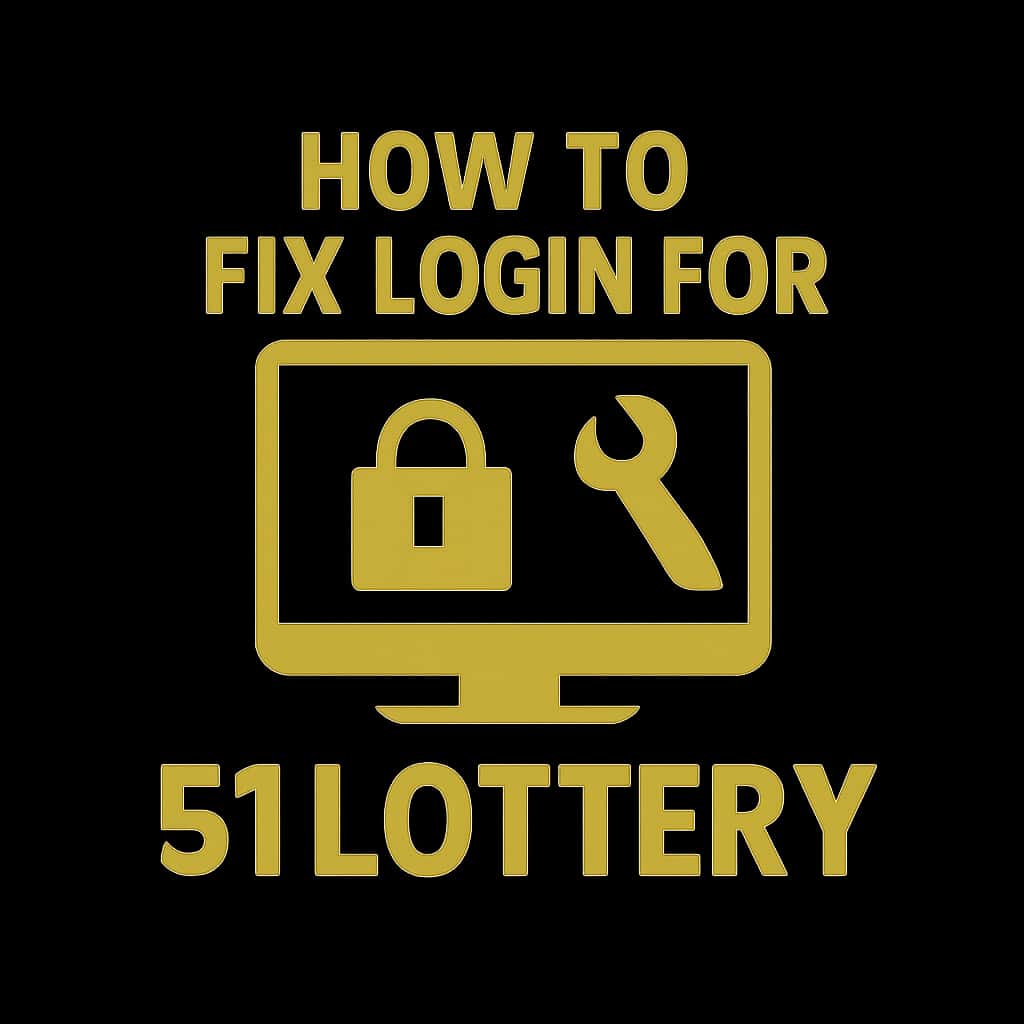 An icon representing assistance for 51 Lottery login issues.