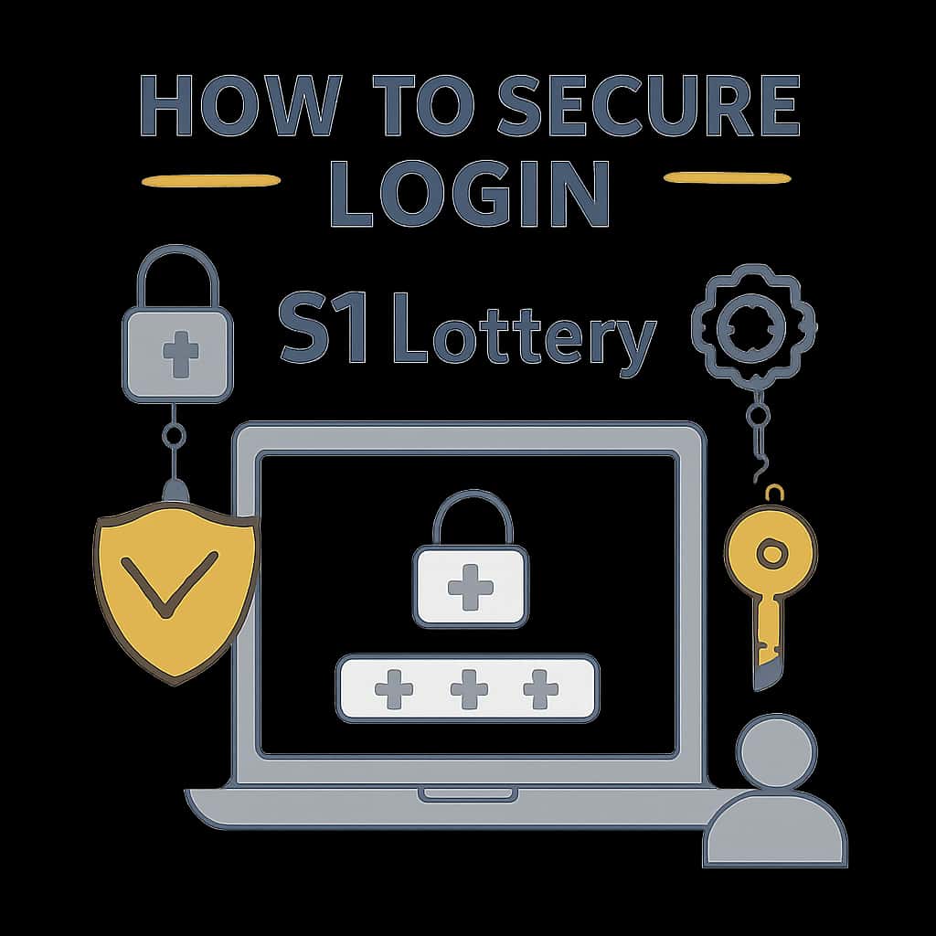 Illustration showing steps for securing 51 Lottery login.