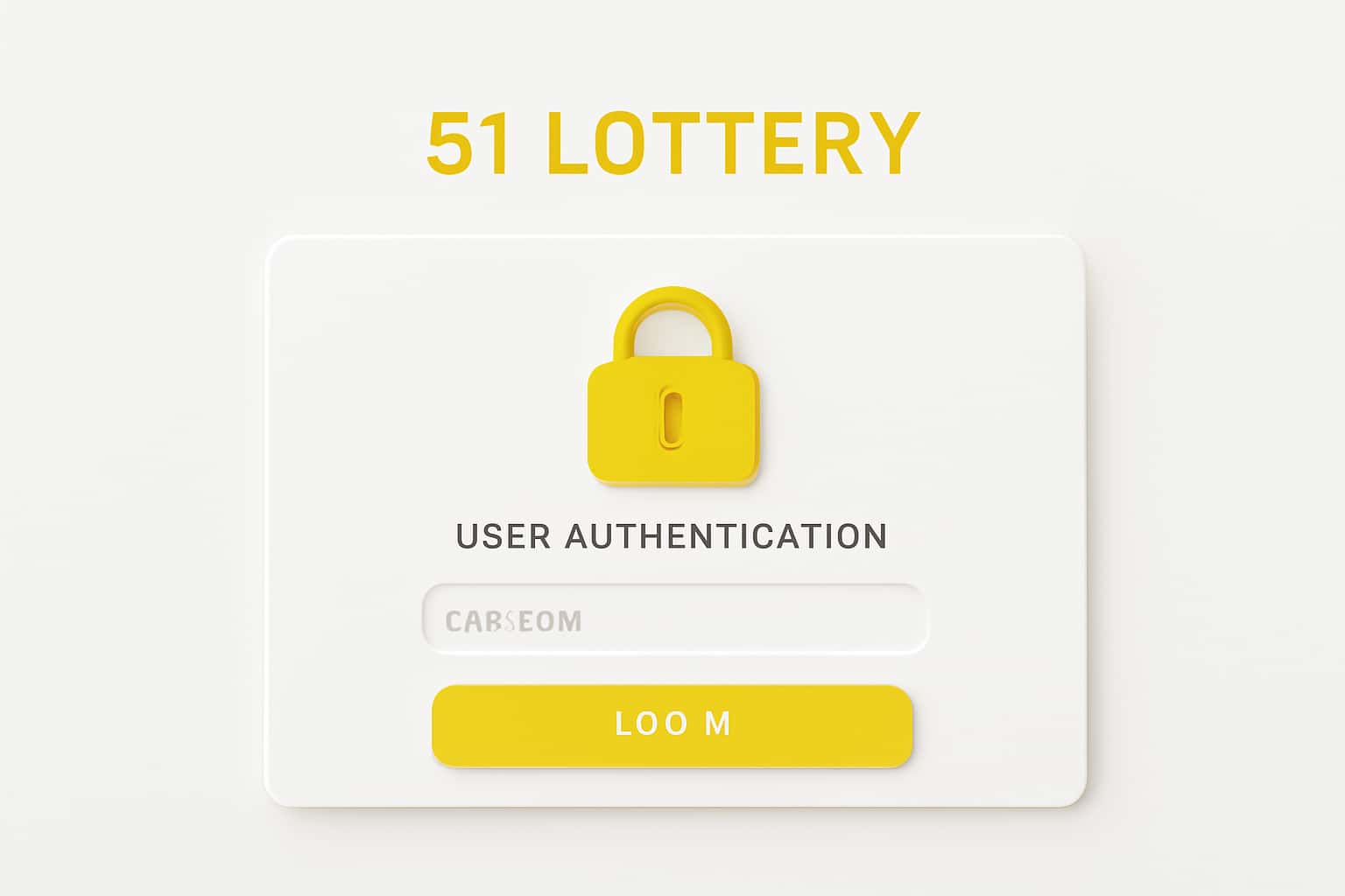 51 Lottery User Authentication Interface
